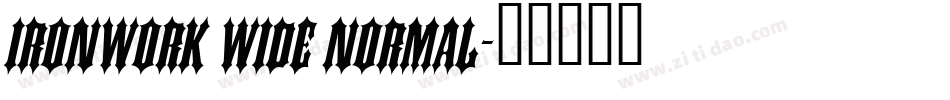 Ironwork Wide Normal字体转换